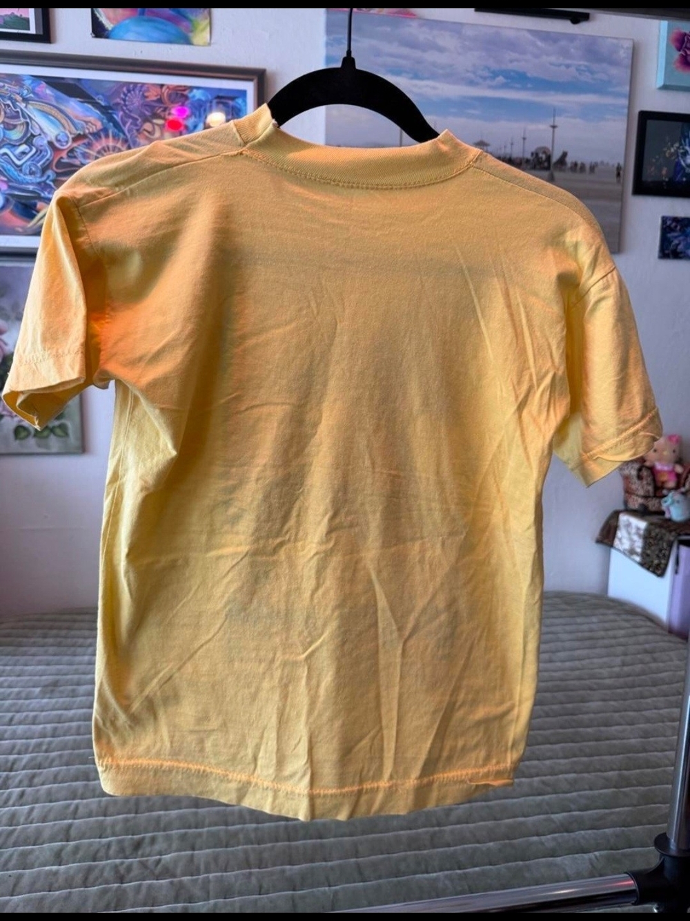 Yellow Embellished Egyptian Sphinx Graphic Tee - Picture 3 of 3